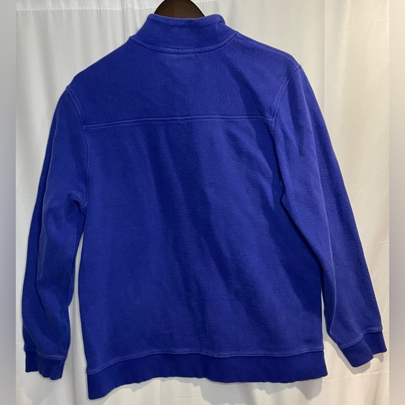 Tasso Elba mens blue 1/4 zip XL ribbed pullover sweater baggy heavy warm Y2K dad - Picture 5 of 6